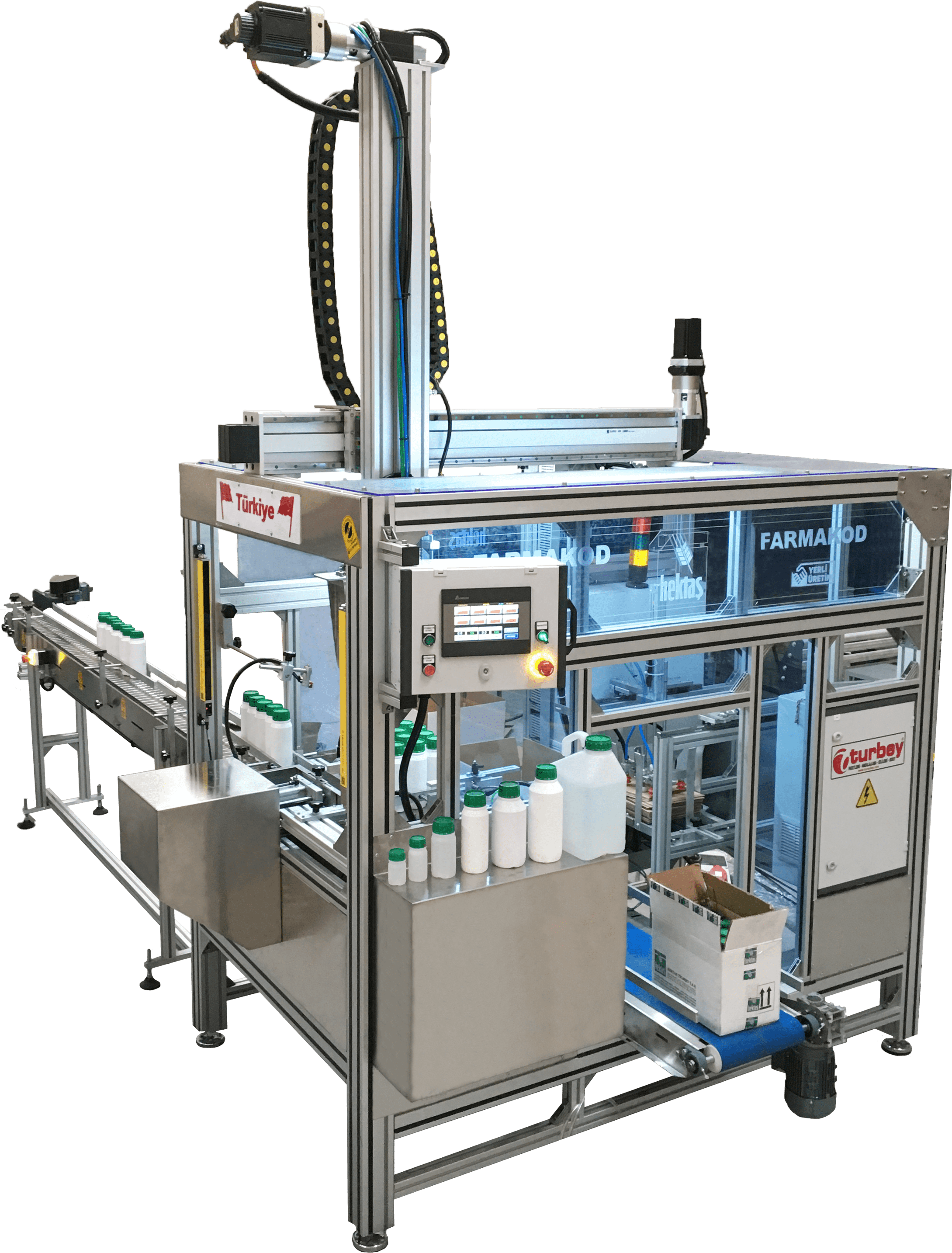 Tam Otomatik Çift Kafalı Koli Dolum Hattı