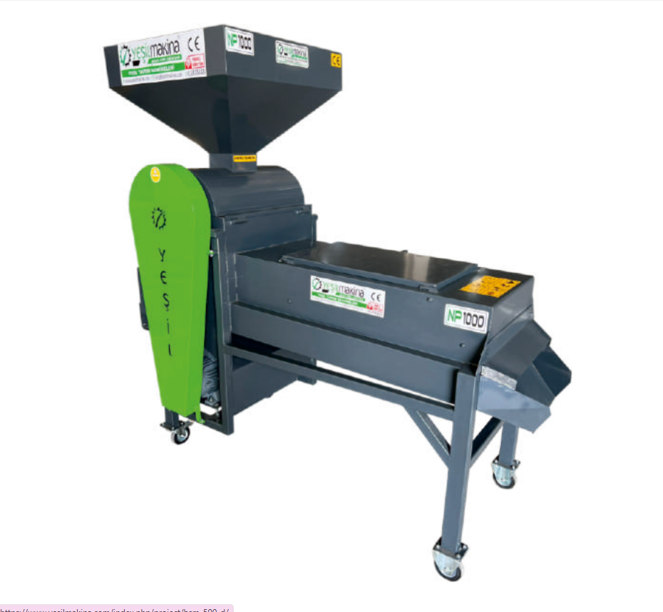 Yeşil Kabuklu Badem Soyma Makinesi