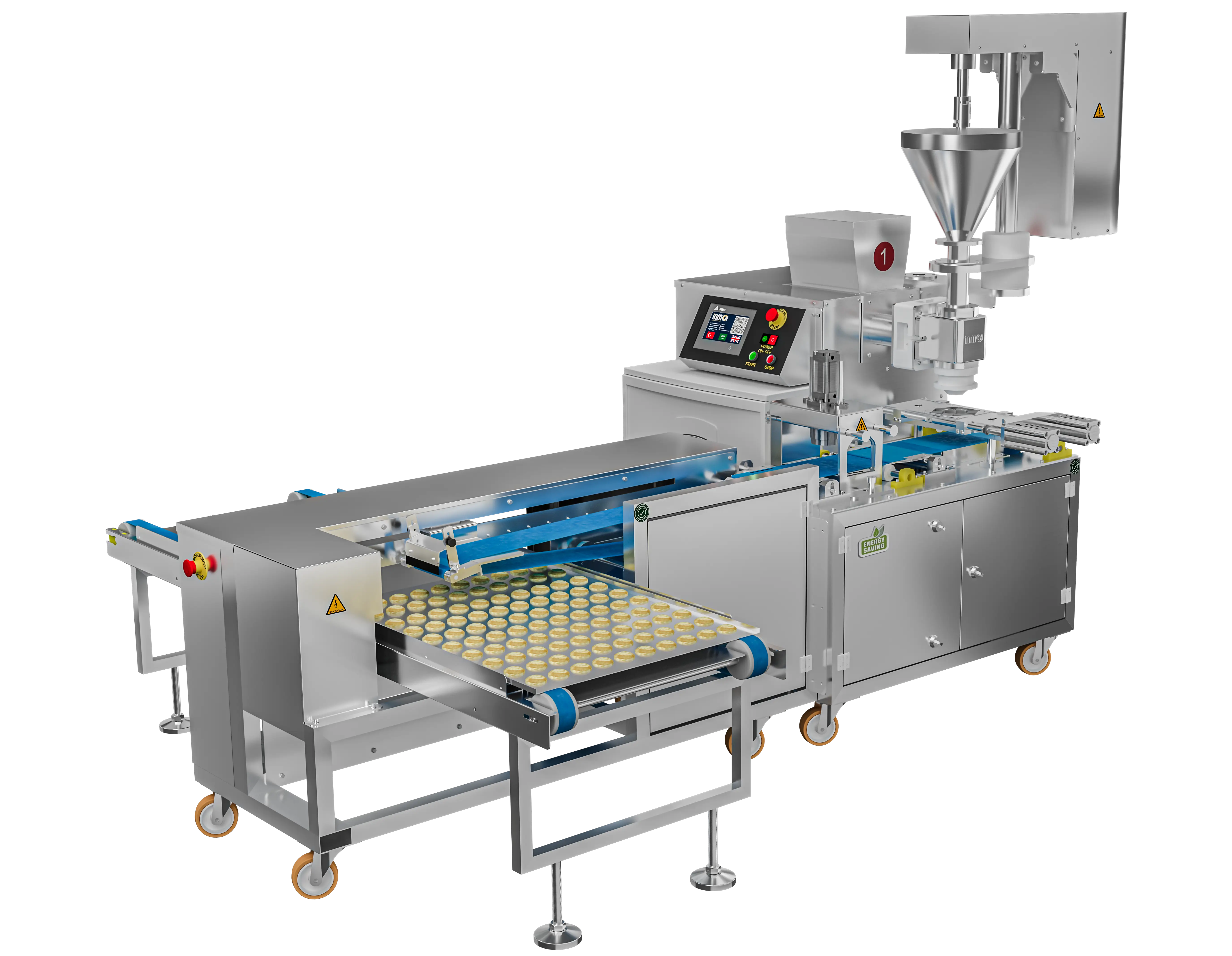 HURMA & ÇİKOLATA DOLGULU & TEK RENKLİ KURABİYE MAKİNESİ