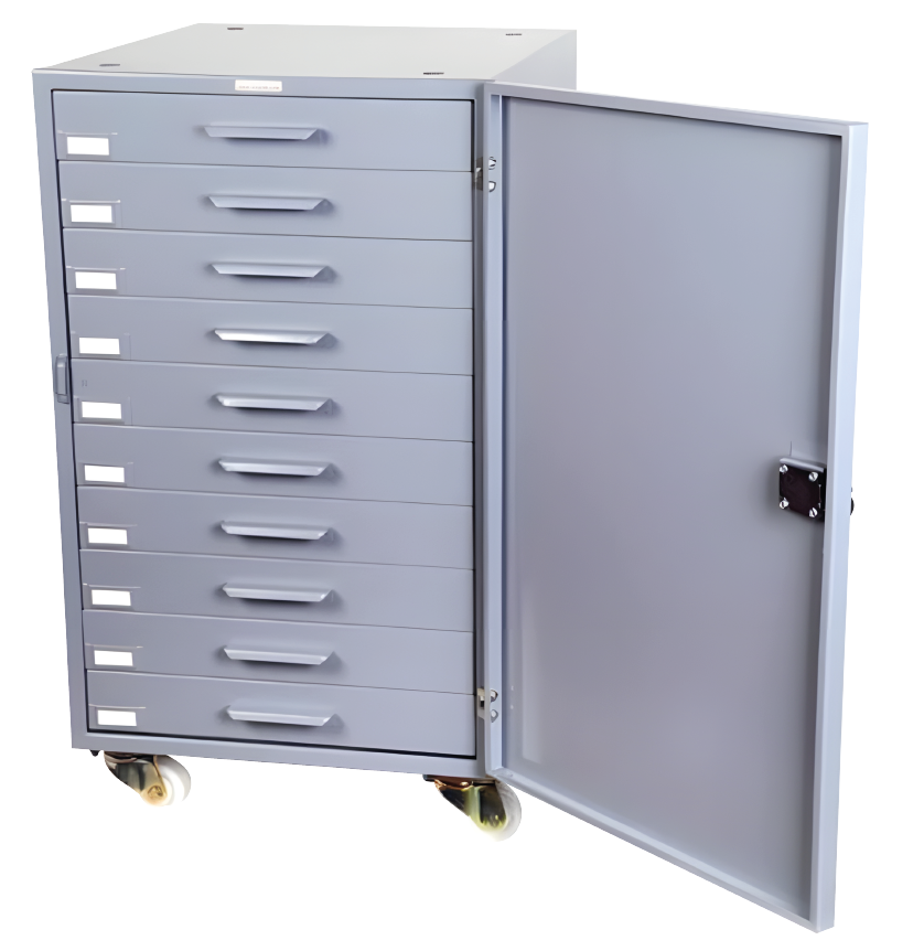 BLOK ARŞİV DOLABI 10 KAT - 12 BÖLMELİ + KAPAKLI